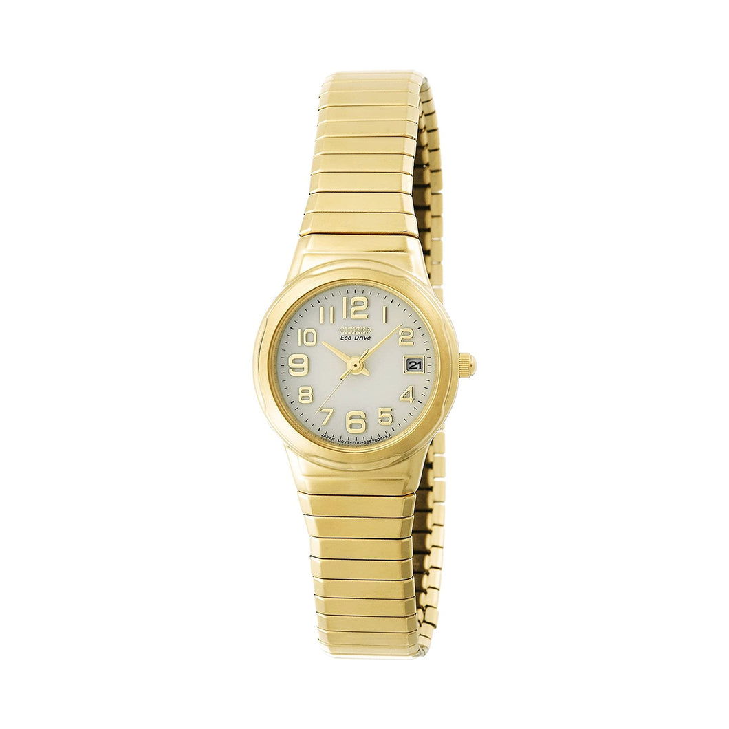 Citizen Women's EW0702-92A Eco-Drive Silhouette Gold-Tone Expansion Bracelet Watch