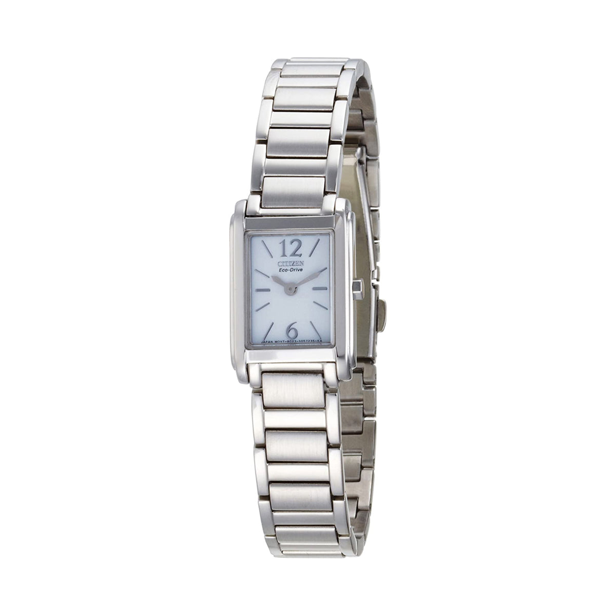 Citizen women's rectangular mop stainless steel watch clearance