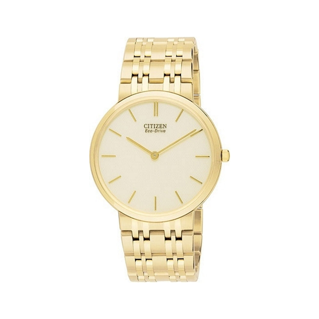 Citizen Men's AR1052-58P Eco-Drive Stiletto Gold-Tone Watch
