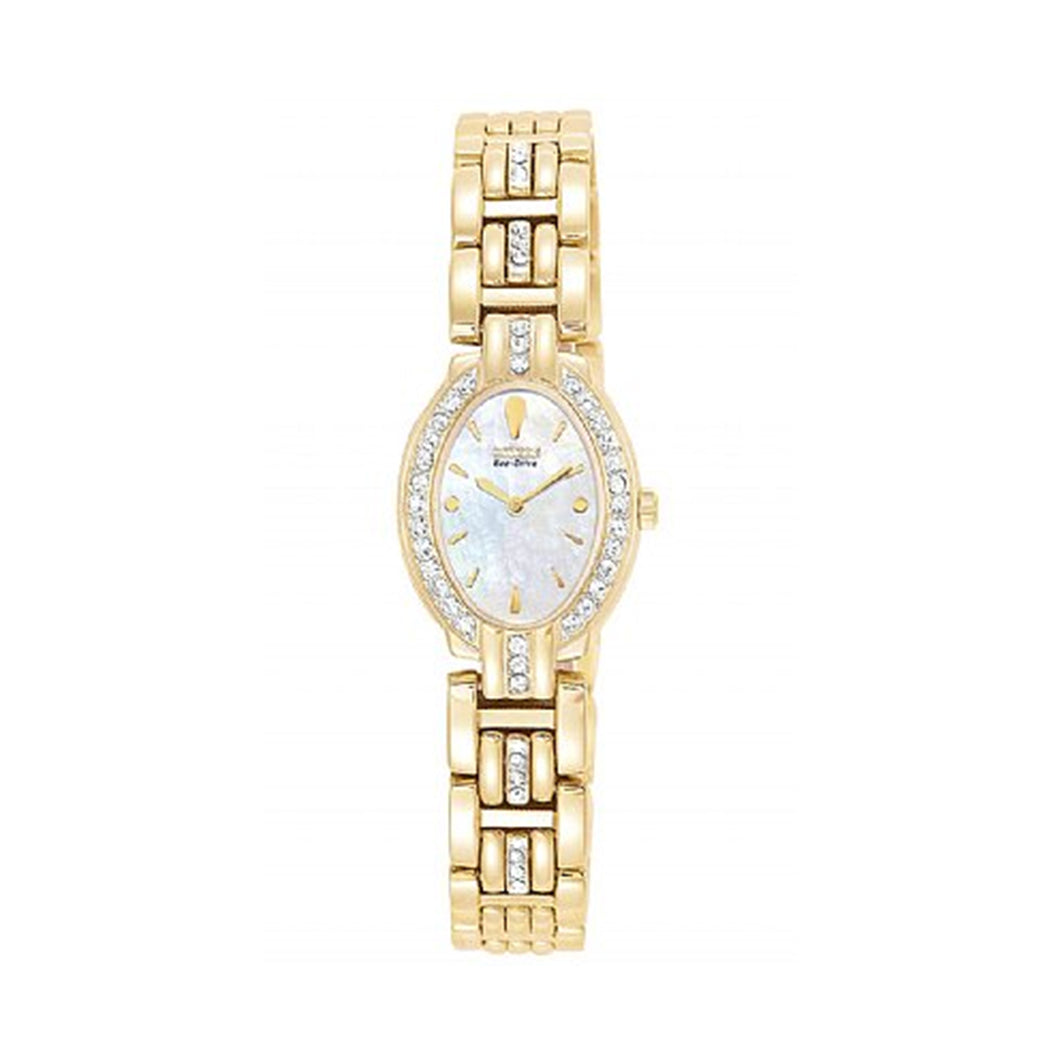 Citizen Women's EW8722-59D Eco-Drive Silhouette Swarovski Crystal Accented Gold-Tone Watch
